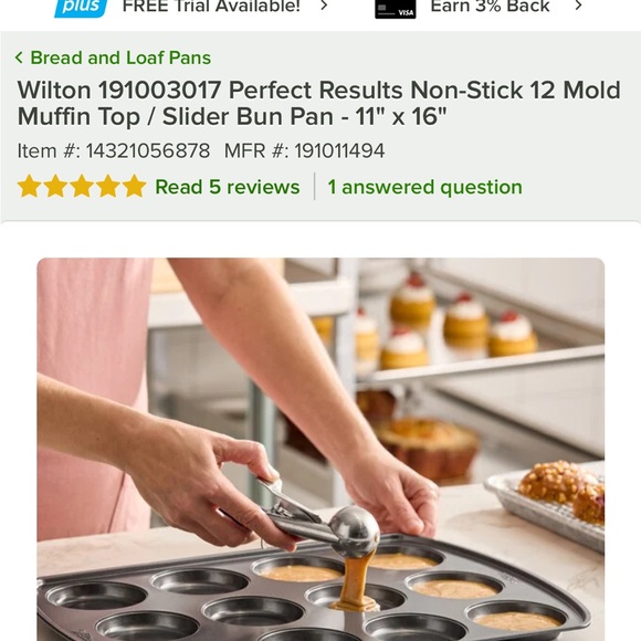 Wilton Non-Stick Muffin Top Pan Set - Picture 4 of 5